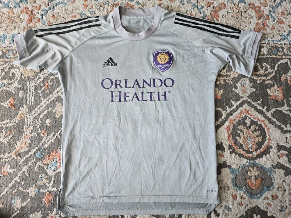 Orlando City SC Jersey Mens Sz M MLS Soccer Adidas Orlando Health 2019
